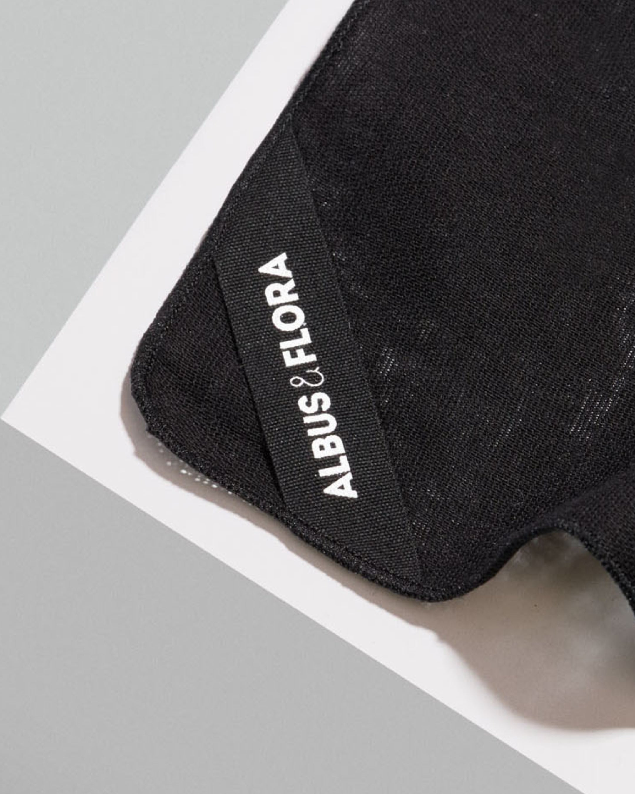 Pack of Three - Black Muslin Face Cloths