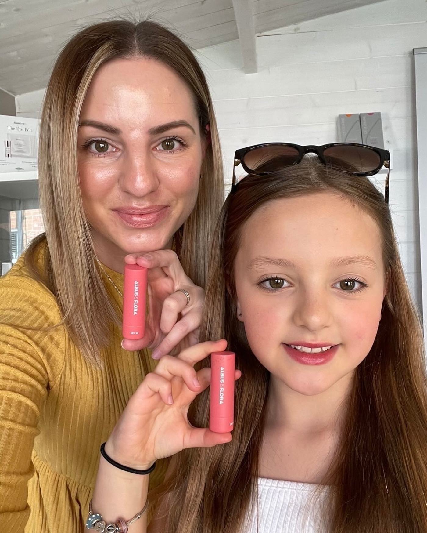 I just had to share this gorgeous photo of Karina @ocean_aesthetics_torbay and her lovely daughter on this sunny Mother’s Day! Both looking fabulous wearing our broad spectrum SPF30 Nude Flora & Snowberry Red lip treatment! 

Like many of you, daily SPF on my face and lips is a routine I now never miss, but there was a time in my teenage years & early twenties when SPF was only used on holiday and factor 4 was often the preferred choice (#OMG, #shuddertothink)😱😱😱 !!! 

Thankfully things have moved on and thanks to many Mothers, their children, teenagers and young adults are using spf regularly and understanding the importance for long term skin health. 

I feel so passionately about education & supporting people through their skincare journey & choices and I feel so grateful to all my lovely clinics & stockists who do the same everyday.

It fills me with joy to know our small but mighty protective balms are loved by so many and are helping to protect delicate skin across all ages. 

It’s never too early or too late to a start daily spf routine ☀️💋☀️

Have a lovely day everyone, 

Rachel x

#mothersday #motheringsunday #spf #proagingskincare #lipbalm #liphealth #dailyspf #albusandflora #tintedlipbalm #Spflipbalm #cosmeceuticalskincare #collagen #lips #liptint